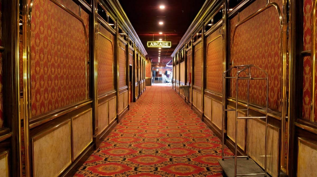 Nevada Landing arcade hallway